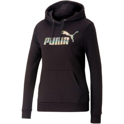 PUMA Essentials+ Nova Shine Hoodie Damen 01 - puma black S