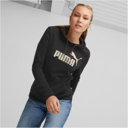 PUMA Essentials+ Nova Shine Hoodie Damen 01 - puma black S