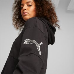 PUMA Power Colorblock Sommer Hoodie Damen 01 - puma black S
