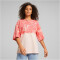 PUMA Power Colorblock Sommer T-Shirt Damen 66 - rose dust S