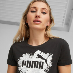 PUMA Essentials+ Flower Power T-Shirt Damen 01 - puma black XL
