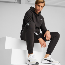 PUMA Essentials Tape Camouflage Fleece Jogginghose Herren 01 - puma black XL