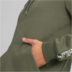 PUMA Essentials Tape Camouflage Fleece-Hoodie Herren 73 - green moss M