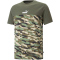 PUMA Essentials Block Camouflage T-Shirt Herren 73 - green moss S