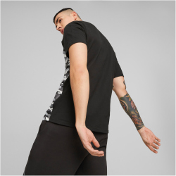 PUMA Essentials Block Camouflage T-Shirt Herren 01 - PUMA black S