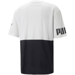 PUMA Power Colorblock T-Shirt Herren 02 - puma white XL