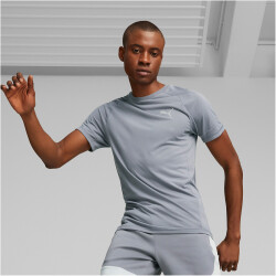 PUMA Evostripe T-Shirt Herren 69 - gray tile L