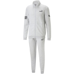 PUMA Power Jogginganzug Herren 04 - light gray heather M