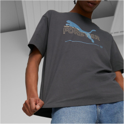 PUMA Essentials Better Relaxed Graphic T-Shirt Herren 75 - flat dark gray M