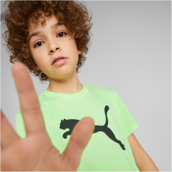 PUMA Active Sports Polyester Cat T-Shirt Jungen 34 - fizzy lime 140