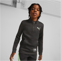 PUMA FIT 1/4-Zip Sweatshirt Jungen 51 - PUMA black/fizzy...