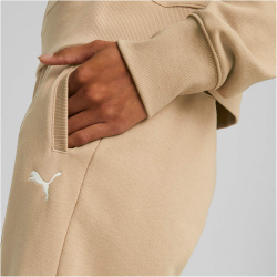 PUMA HER High-Waist Jogginghose Damen 89 - dusty tan L