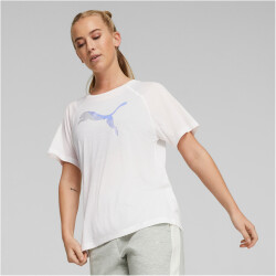 PUMA Evostripe T-Shirt Damen 02 - puma white XS