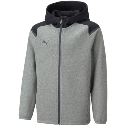 PUMA teamCUP Casuals Kapuzenjacke Kinder 13 - medium gray...