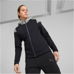 PUMA teamCUP Casuals Kapuzenjacke Damen 03 - PUMA black XS