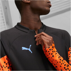 PUMA individualCUP 1/4-Zip Trainingsshirt Herren 50 - PUMA black/ultra orange S