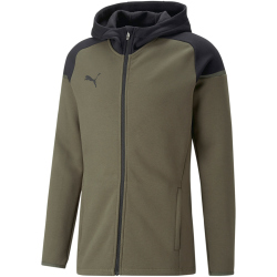 PUMA teamCUP Casuals Kapuzenjacke Herren 35 - green moss S