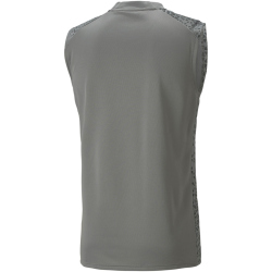 PUMA teamCUP &auml;rmelloses Trainingsshirt Herren 13 - flat medium gray 3XL