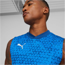 PUMA teamCUP ärmelloses Trainingsshirt Herren 02 - electric blue lemonade S