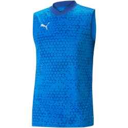 PUMA teamCUP &auml;rmelloses Trainingsshirt Herren 02 - electric blue lemonade M