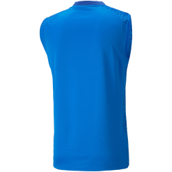 PUMA teamCUP &auml;rmelloses Trainingsshirt Herren 02 - electric blue lemonade XXL