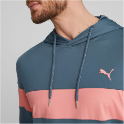 PUMA Mattr Colorblock Hoodie Herren 05 - evening sky/flamingo pink L