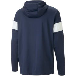 PUMA Mattr Colorblock Hoodie Herren 02 - navy blazer/bright white L