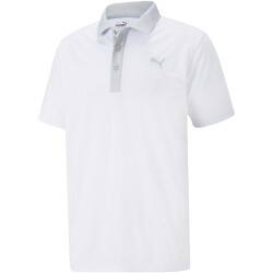PUMA Gamer Poloshirt Herren 01 - bright white/high rise L