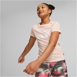 PUMA Essentials Logo T-Shirt Mädchen 66 - rose dust 152
