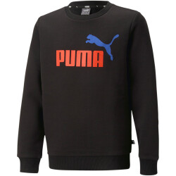 PUMA Ess+ Metallic 2 Col Big Logo Crew Fleece-Sweatshirt...