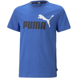 PUMA Ess+ Metallic 2 Col Logo T-Shirt Jungen 92 - royal...