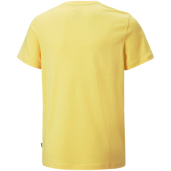 PUMA Ess+ Metallic 2 Col Logo T-Shirt Jungen 45 - mustard seed 140