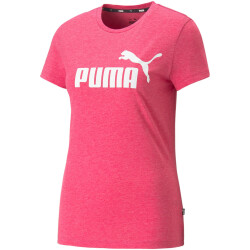 PUMA Essentials Logo Heather T-Shirt Damen 96 - orchid...