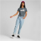 PUMA Essentials Logo Heather T-Shirt Damen 92 - dark night M