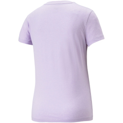 PUMA Essentials Logo Heather T-Shirt Damen 70 - vivid violet L