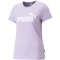 PUMA Essentials Logo Heather T-Shirt Damen 70 - vivid violet L