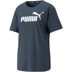 PUMA Essentials Logo Boyfriend T-Shirt Damen 92 - dark...