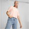 PUMA Essentials Cropped Logo T-Shirt Damen 96 - rose dust XS