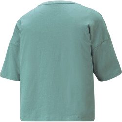 PUMA Essentials Cropped Logo T-Shirt Damen 84 - adriatic S