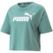 PUMA Essentials Cropped Logo T-Shirt Damen 84 - adriatic S