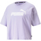 PUMA Essentials Cropped Logo T-Shirt Damen 70 - vivid violet XS