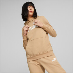 PUMA Essentials Logo Fleece Hoodie Damen 89 - dusty tan S