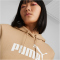 PUMA Essentials Logo Fleece Hoodie Damen 89 - dusty tan M