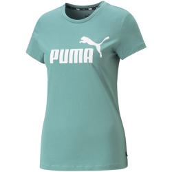 PUMA Essentials Logo T-Shirt Damen 84 - adriatic XS