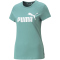PUMA Essentials Logo T-Shirt Damen 84 - adriatic XS