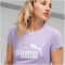 PUMA Essentials Logo T-Shirt Damen 70 - vivid violet S