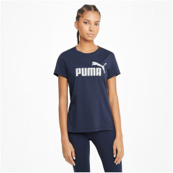 PUMA Essentials Logo T-Shirt Damen 06 - peacoat S