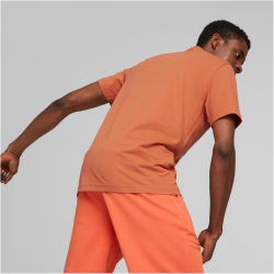 PUMA Ess+ Metallic 2 Col Logo T-Shirt Herren 94 - chili powder XXL