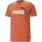 PUMA Ess+ Metallic 2 Col Logo T-Shirt Herren 94 - chili powder 3XL