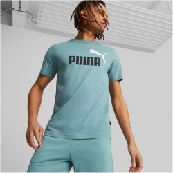 PUMA Ess+ Metallic 2 Col Logo T-Shirt Herren 85 -...